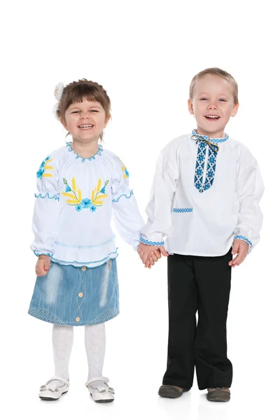 Little Ukrainian children — Stock Photo, Image