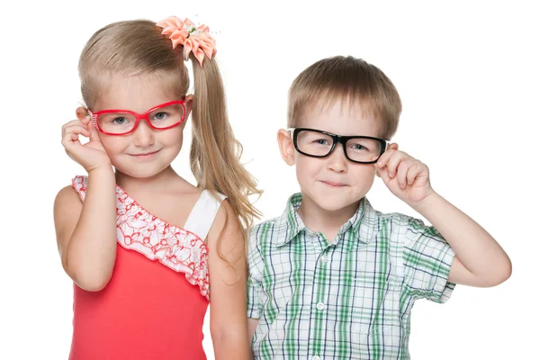 Clever little kids Stock Image