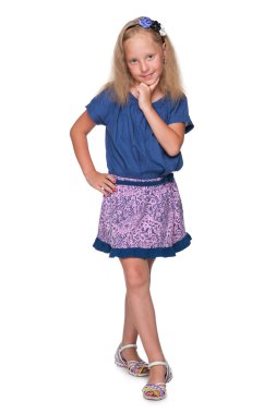 Pretty genç kız yürüyüş