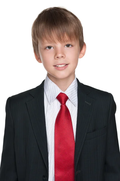 Gelukkig schooljongen — Stockfoto