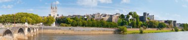 Panorama of Angers clipart