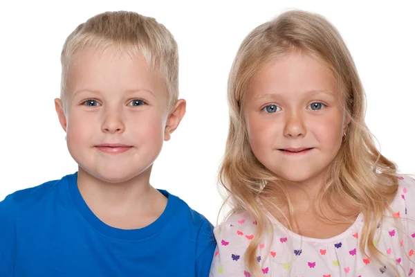 Little blond children — Stock Photo, Image