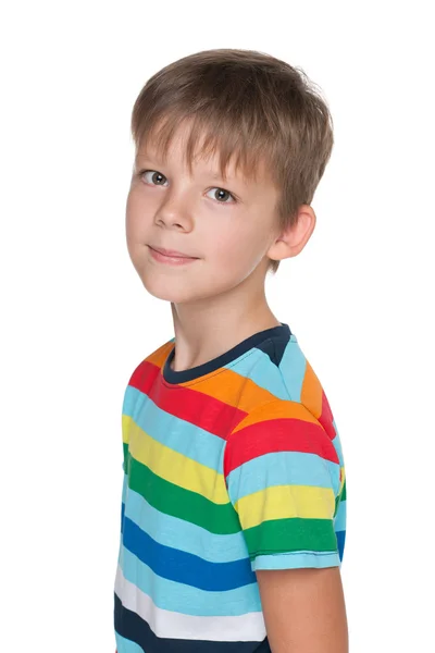 Porträt eines glücklichen Jungen — Stockfoto