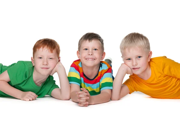 Gelukkige jongens — Stockfoto