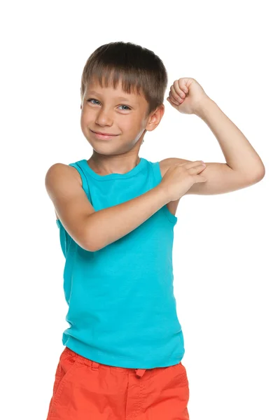 Strong little boy — Stock Photo, Image