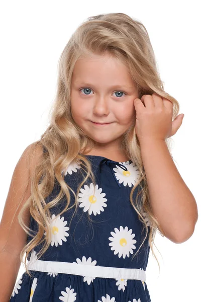 Liten blond flicka — Stockfoto