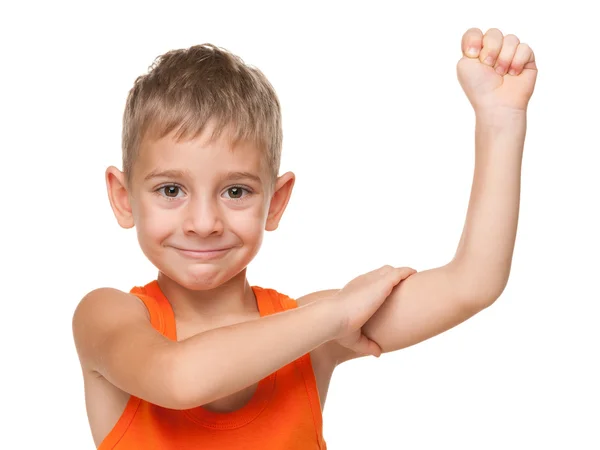 Strong small boy — Stock Photo, Image