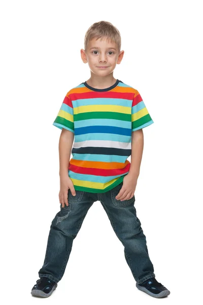 Mode schattige kleine jongen — Stockfoto