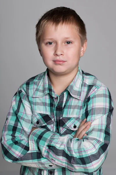 Confident young boy — Stock Photo, Image