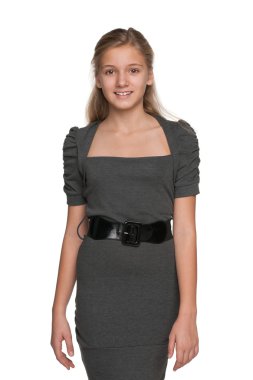 Sarışın genç kız beyaz karşı