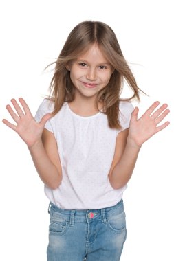 Çok güzel neşeli genç kız