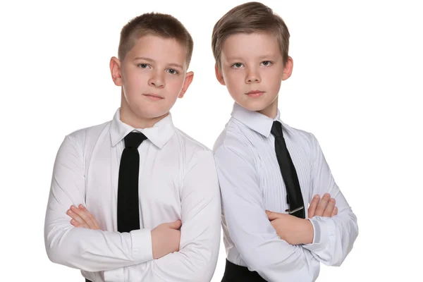 两个英俊的年轻男孩 — 图库照片