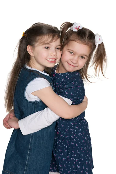 Friendship of two little girls — Stock Photo, Image