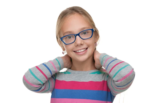 Sorrindo menina loira bonita — Fotografia de Stock