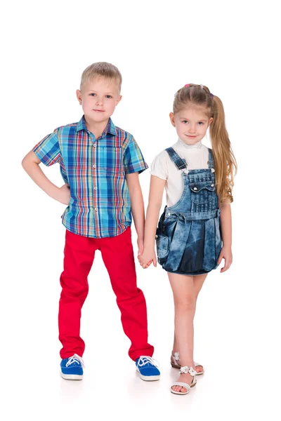 Moda niños felices — Foto de Stock