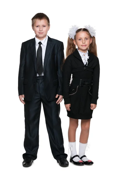 Due bambini della scuola — Foto Stock