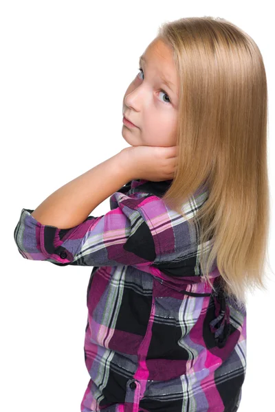 Young girl from the back — Stock Photo, Image