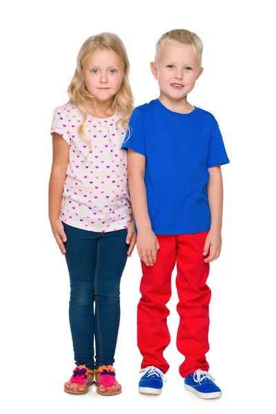 Fashion blonde children — Stock Photo, Image