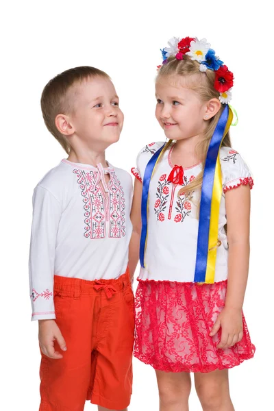 Glückliche ukrainische Kinder — Stockfoto