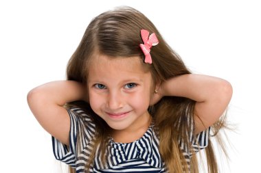 Oldukça mutlu küçük kız