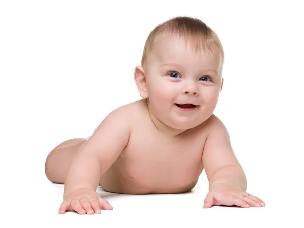 Cute baby boy smiles — Stock Photo, Image