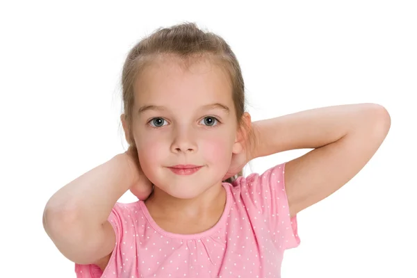 Pensativo menina bonita — Fotografia de Stock