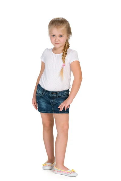 Little blond girl — Stock Photo, Image