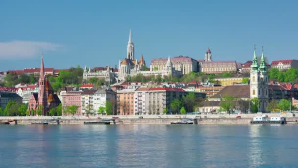 Budapest en una mañana de primavera — Vídeo de stock