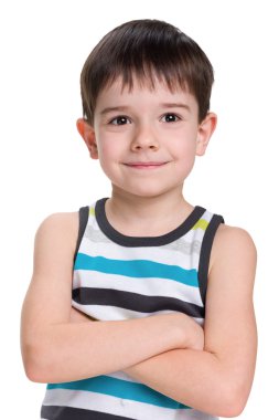 Gülümseyen küçük çocuk