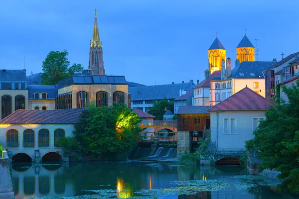 Metz em uma noite de verão — Fotografia de Stock