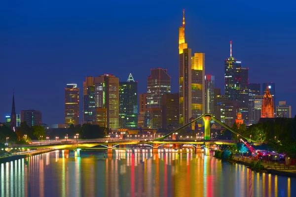 Affärsdistriktet i Frankfurt am Main — Stockfoto