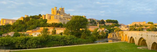 Panorama z Beziers — Zdjęcie stockowe