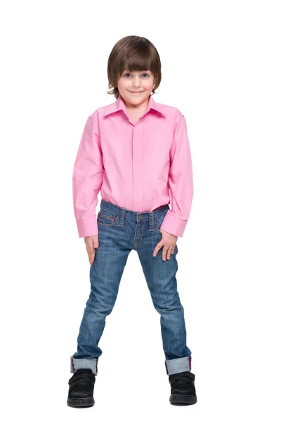 Fashion smiling little boy — Stock Photo, Image