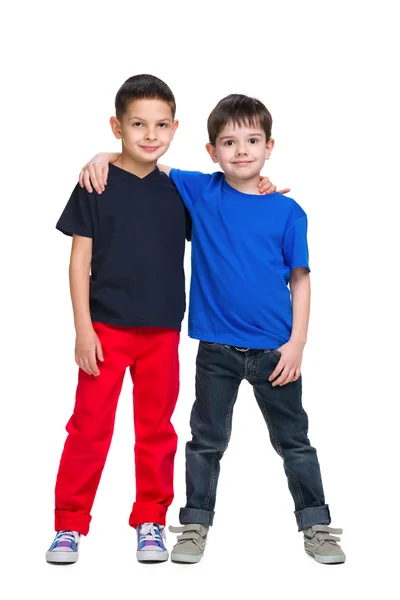 Dois meninos da moda — Fotografia de Stock