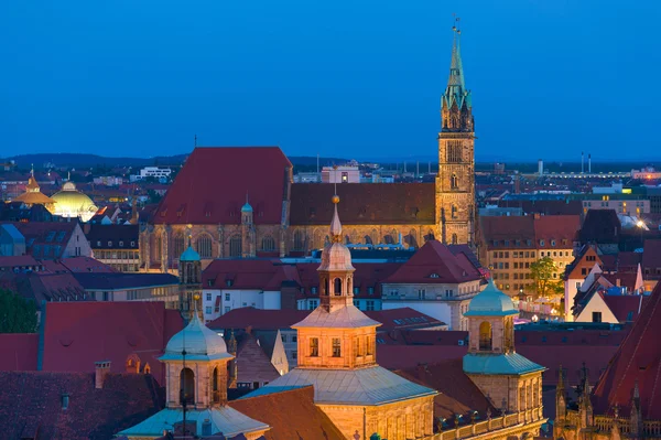 Gece Nürnberg — Stok fotoğraf