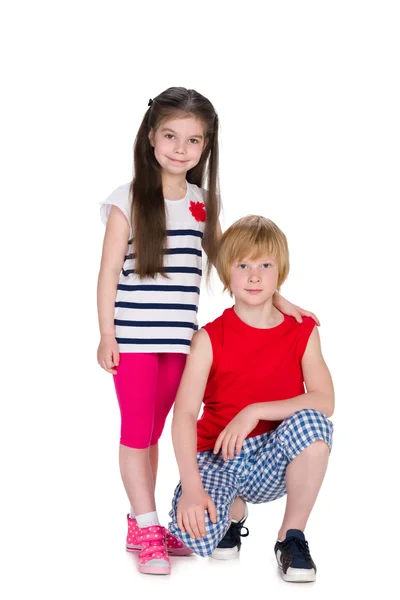 Portrait of two children — Stock Photo, Image