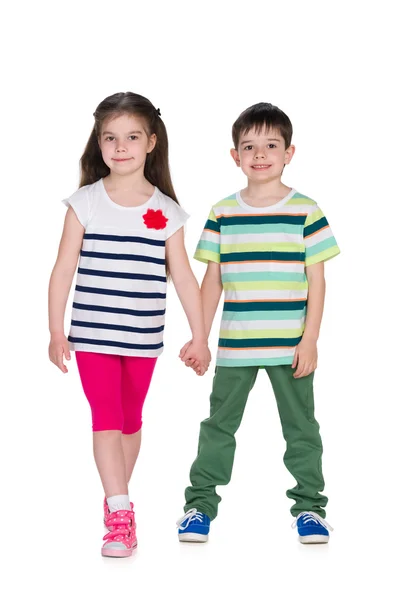 Dvě děti móda — Stock fotografie