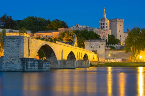 Avignon in a summer night — Stock Photo, Image