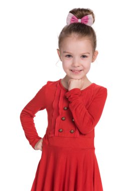 mutlu sevimli küçük kız