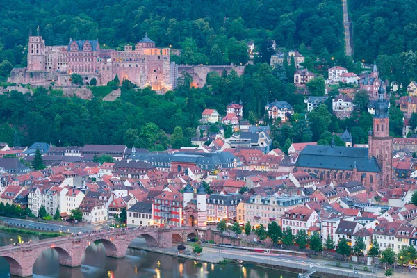 Heidelberg an einem sommerabend — Stockfoto