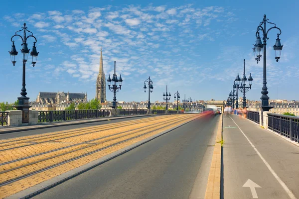 Panoráma města Bordeaux v letní den — Stock fotografie