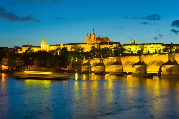 Praga di notte — Foto Stock