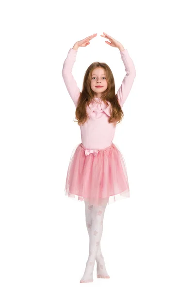 Pretty young girl is dancing — Stock Photo, Image