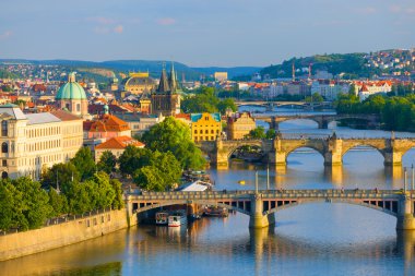 Prag Zirvesi'nde günbatımı Zamanı