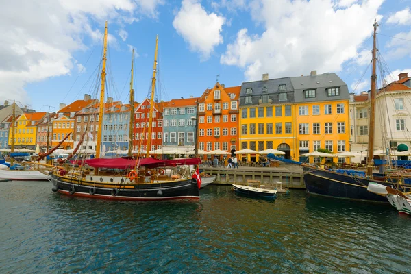 Alter Hafen in Kopenhagen an einem Sommertag — Stockfoto