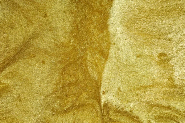 Altın Sıvı Dalgalı Altın Yüzeyi Soyut Işıltılı Arkaplan — Stok fotoğraf
