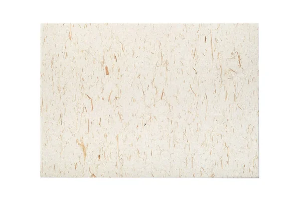 Hoja Papel Artesanal Tradicional Aislada Sobre Fondo Blanco — Foto de Stock