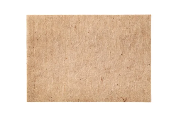 Blatt Aus Traditionellem Büttenpapier Isoliert Auf Weißem Hintergrund — Stockfoto