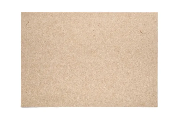 Foglio Carta Tradizionale Fatta Mano Isolata Sfondo Bianco — Foto Stock