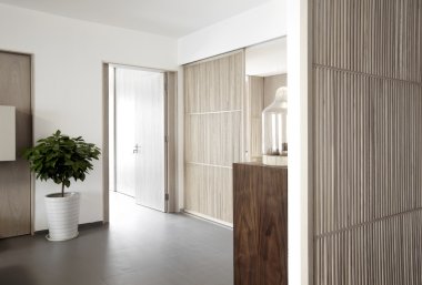 Zarif ve konforlu ev iç, koridor